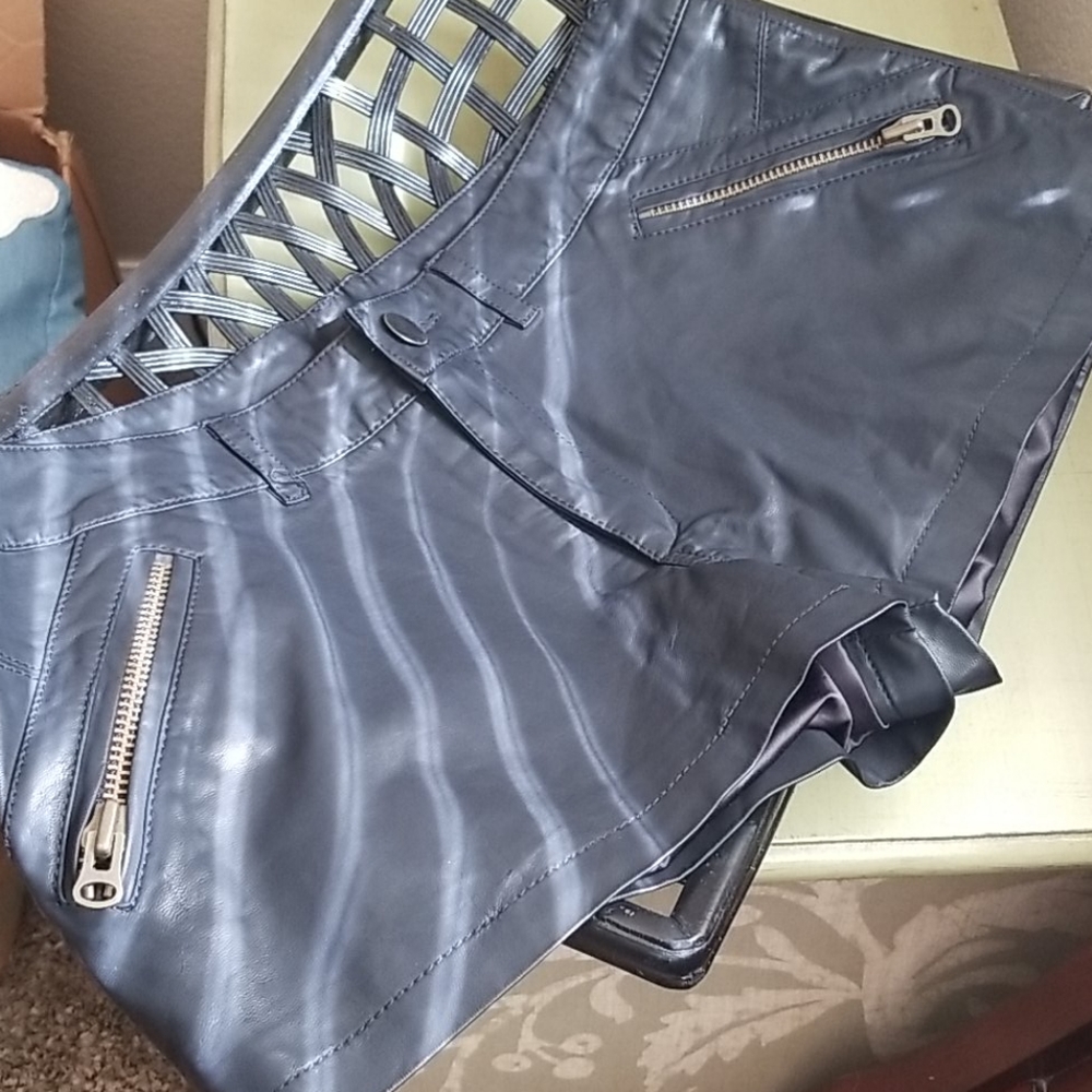 We The Free Faux Leather Shorts